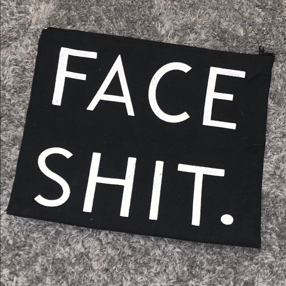 💜3/$25 Face Shit Makeup Bag